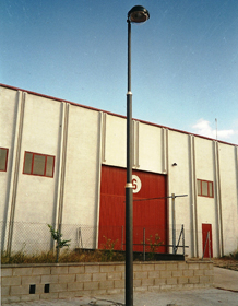 Column 3 sections GRP road lighting