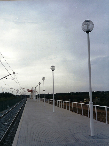 Fiberglass reinforced polyester port lamppost